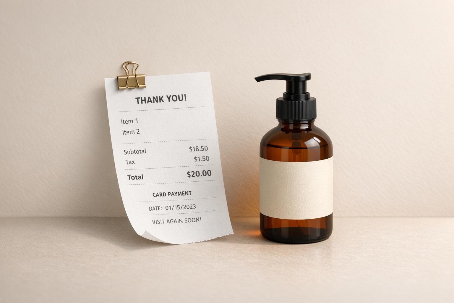 Receipt Mockup Generator: Create Product Photos With Receipts