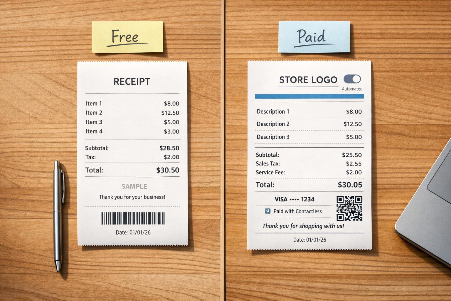 Best Receipt Maker Tools in 2026: Free vs Paid Compared