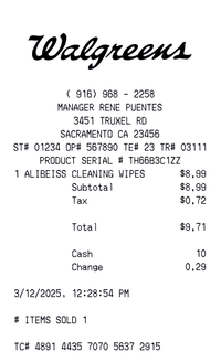 ABC Fine Wine & Spirits Receipt preview