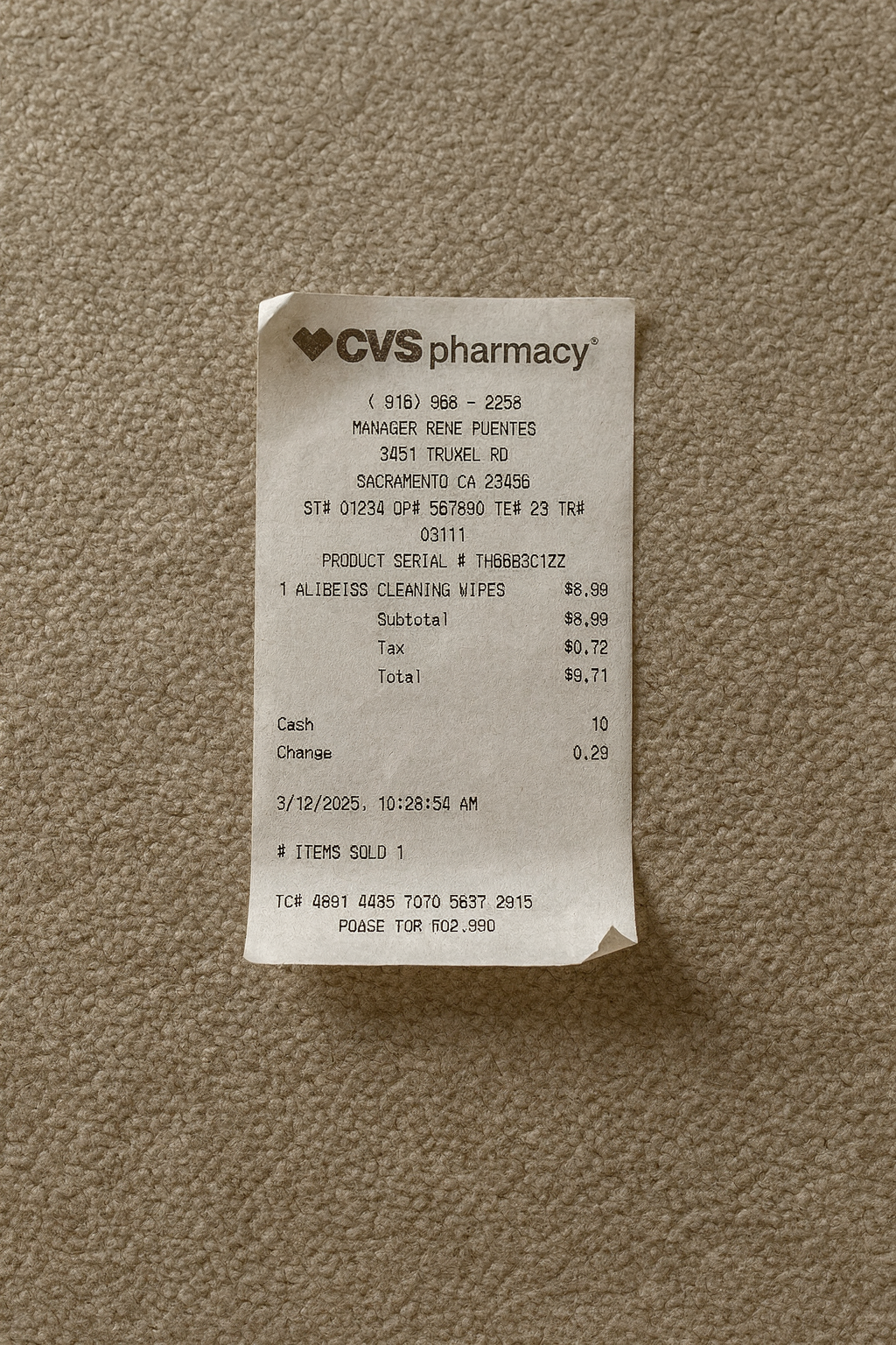 CVS on Carpet — AI